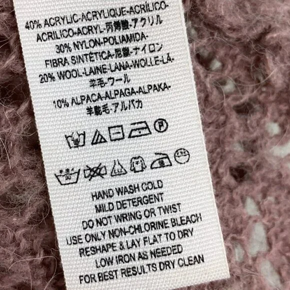 Free People Taupe Open Knit Lightweight Alpaca - Wool Blend Sweater - Small - Picture 3 of 8